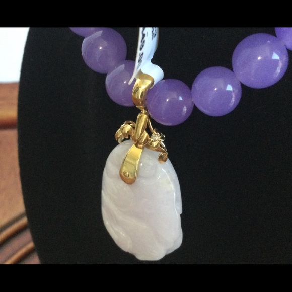 NWT 14K Jade Enhancer Pendant. - Picture 4 of 5